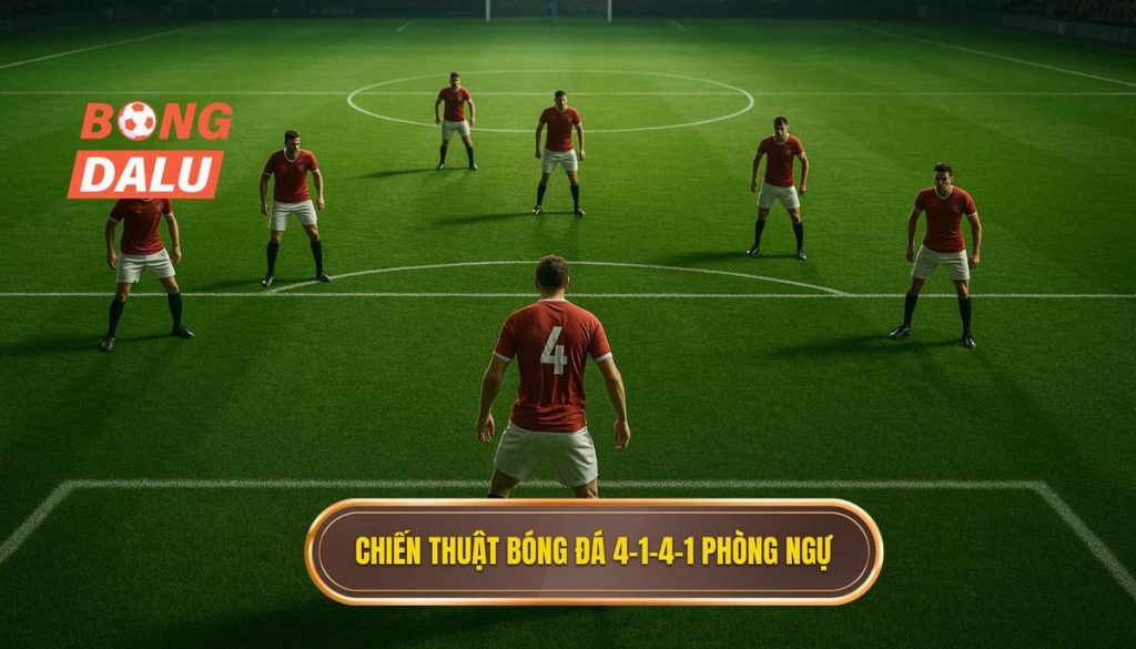 Chiến thuật bóng đá 4-1-4-1 phòng ngự