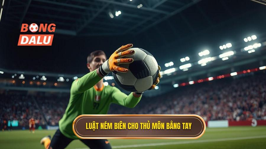 1. Luật ném biên cho thủ môn bằng tay
