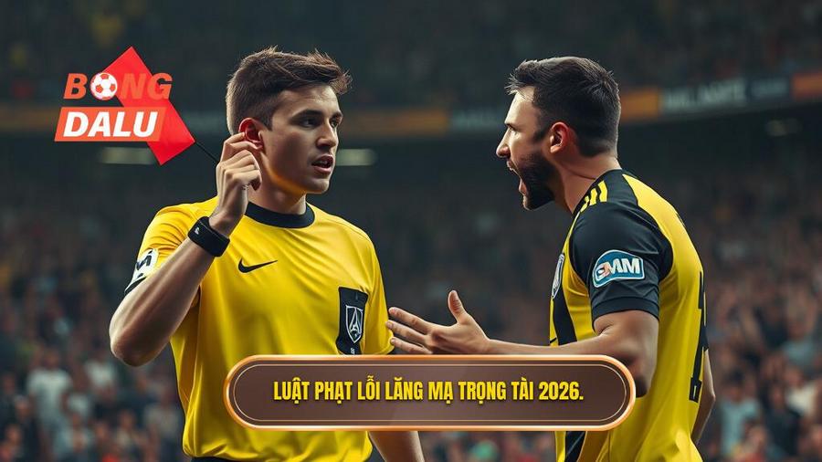 1. Luật phạt lỗi lăng mạ trọng tài 2026.