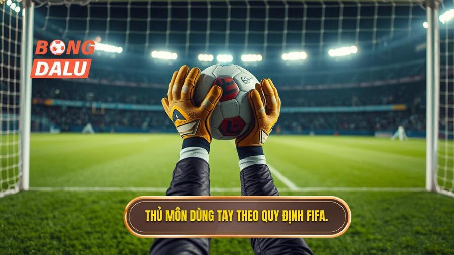 1. Thủ môn dùng tay theo quy định FIFA.