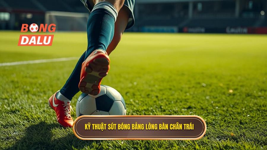 2. Kỹ thuật sút bóng bằng lòng bàn chân trái
